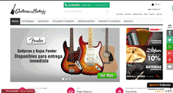 Desktop Screenshot of guitarrasybaterias.com